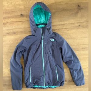 The North Face Women's Purple Jacket with Teal Accents
